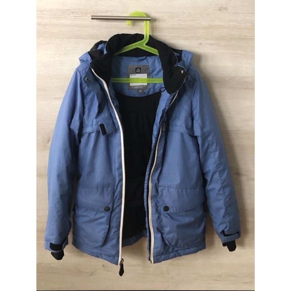 Black Mountain Blue Winter Jacket Size 10 - Picture 1 of 3